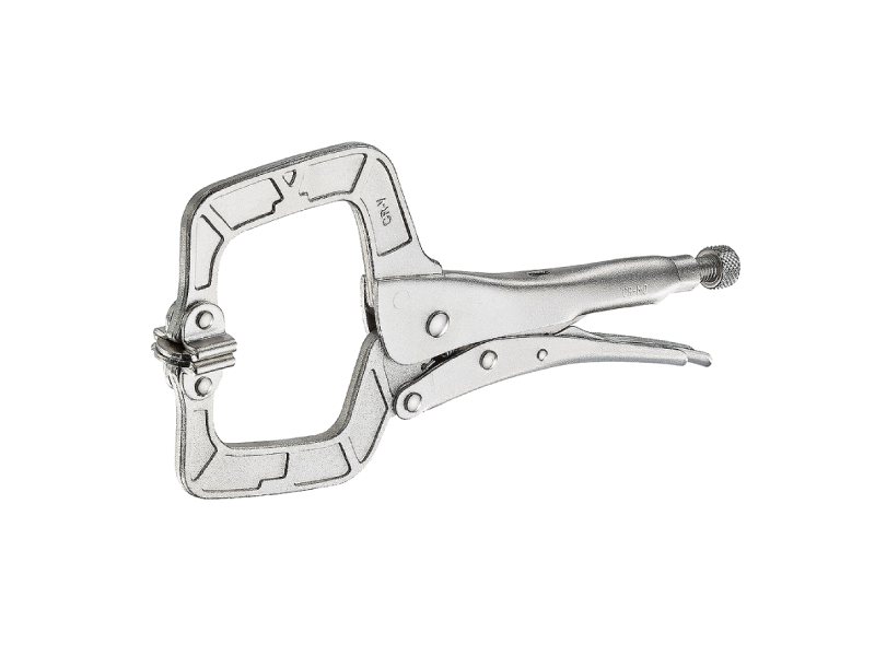 6" Locking C-Clamp with Swivel Pads (European type)